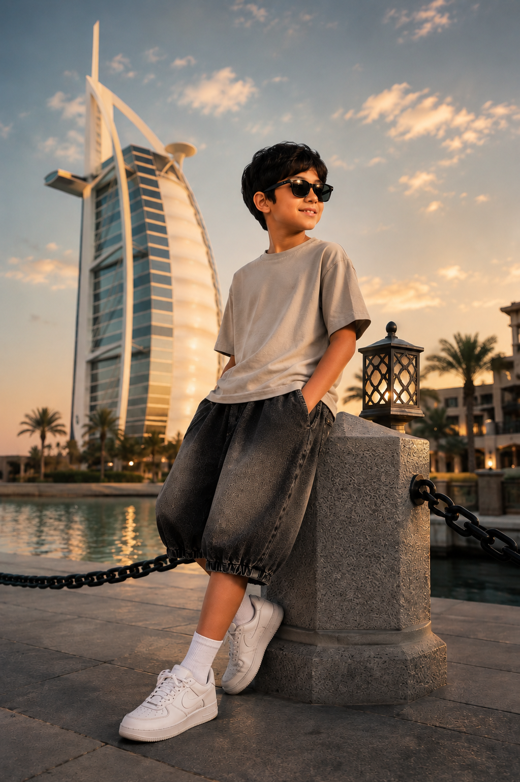 Kids' Vintage Wash Baggy Denim Pants