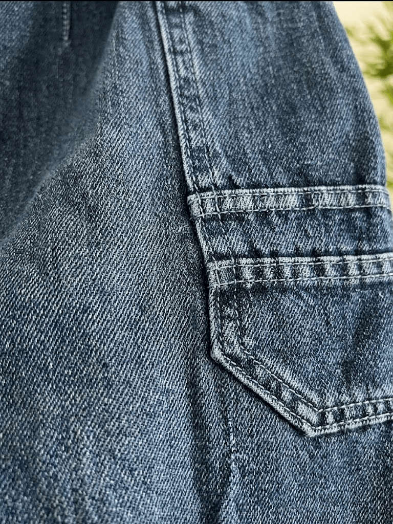 Multi-Pocket Wide-Leg Denim Cargo Jeans Pants for Kids - Suviara Little - Photo 5