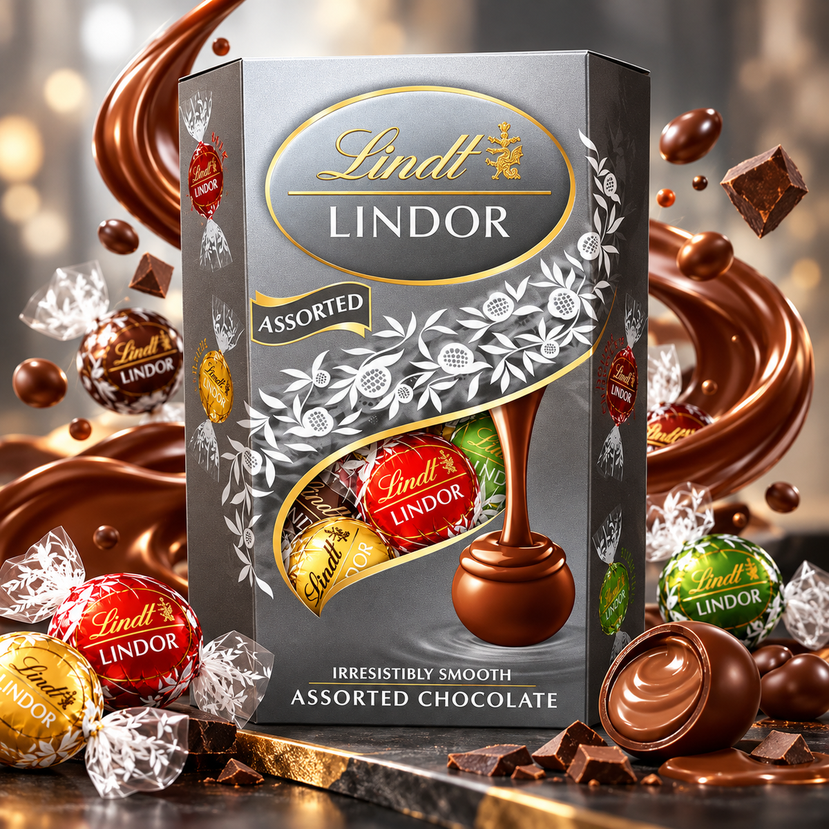 Lindt Lindor Silver Cornet