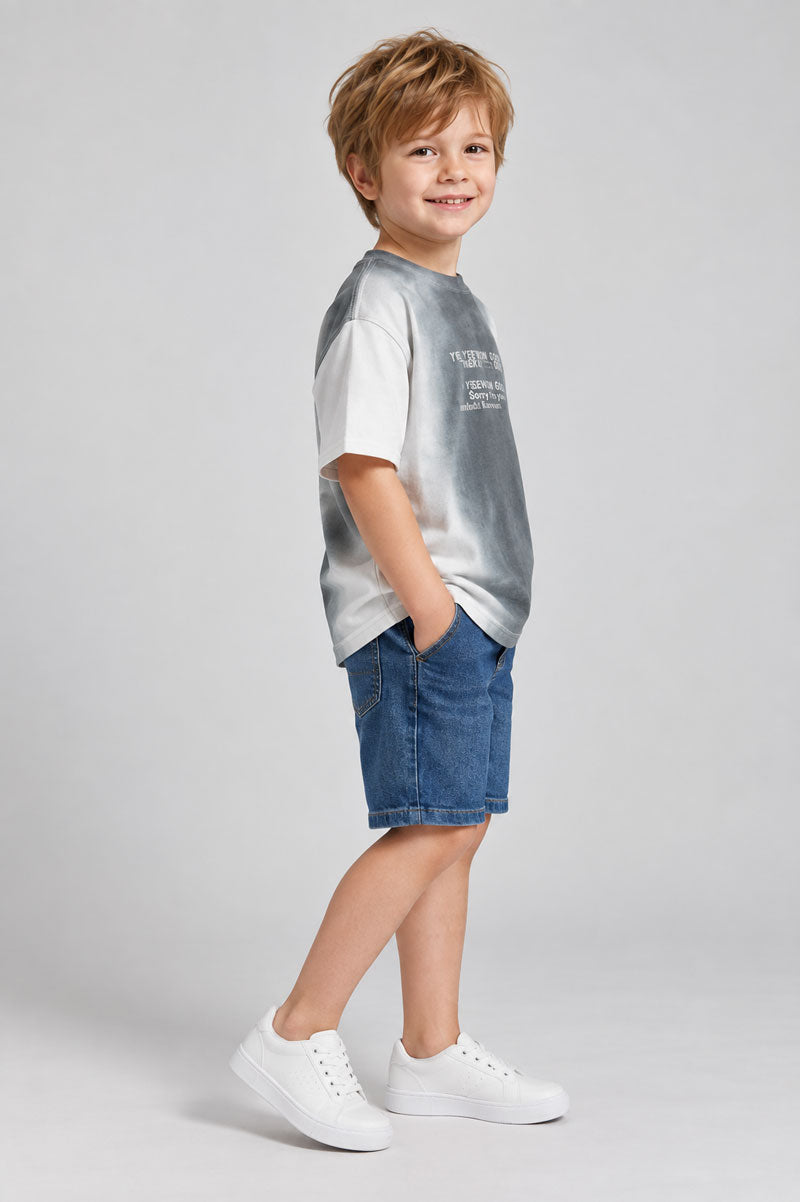 Short Sleeve Printed T-Shirt - Suviara Little - Photo 5