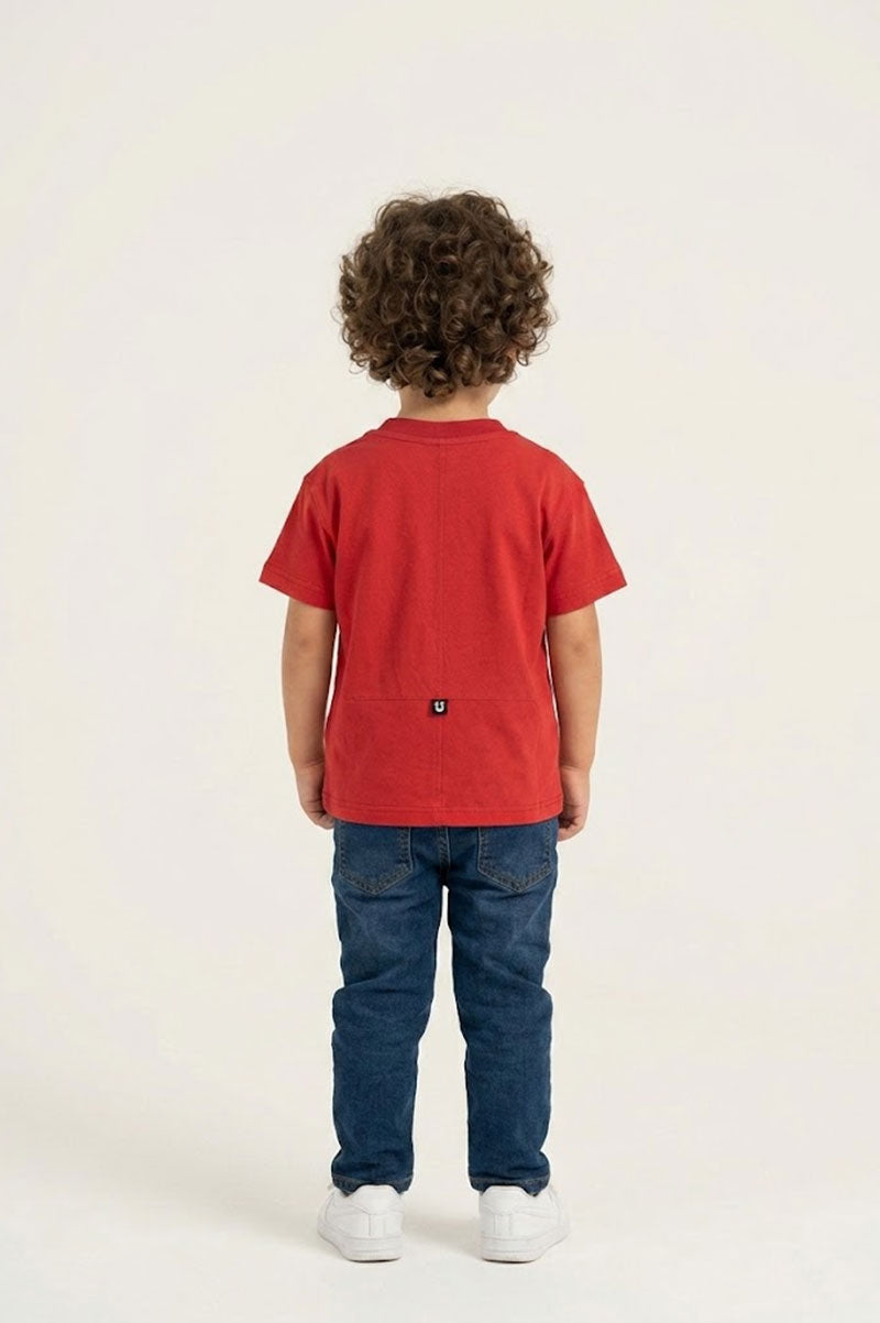 Red Graphic T-shirt For Kids - Suviara Little - Photo 6
