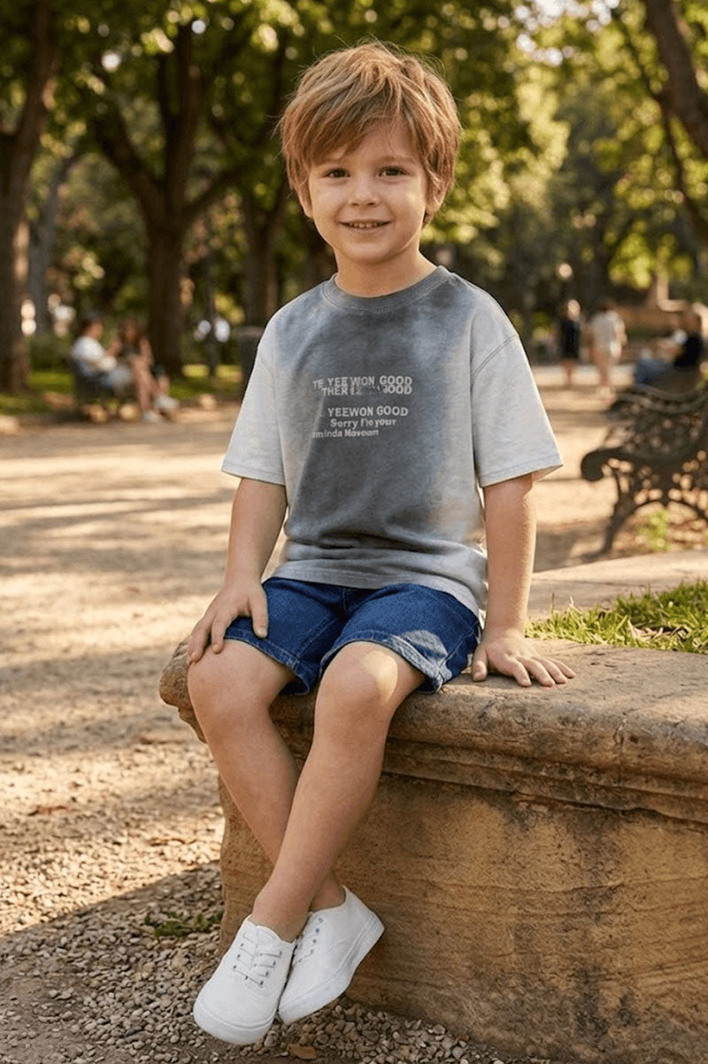 Short Sleeve Printed T-Shirt - Suviara Little - Photo 4