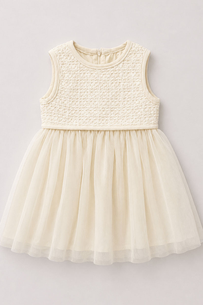 Girl's Tulle Embroidered Party Dress - Suviara Little - Photo 5