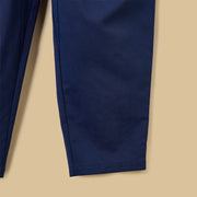 Bow Accent Barrel Fit Cotton Pants