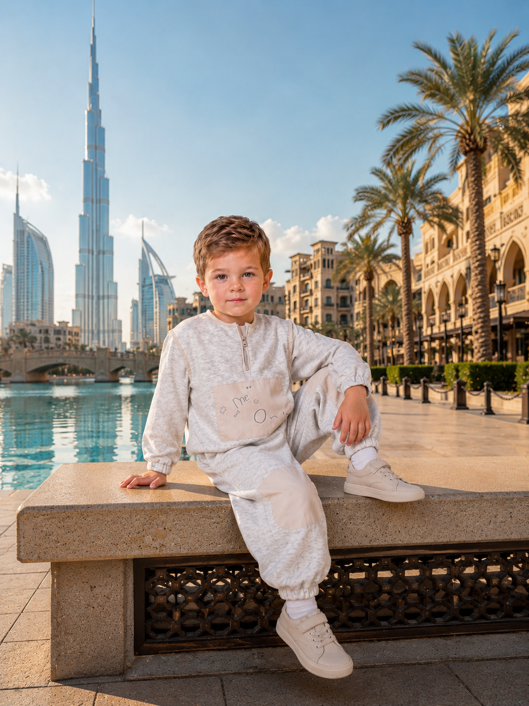 Premium Toddler Fleece Neutral Sweatsuit Set