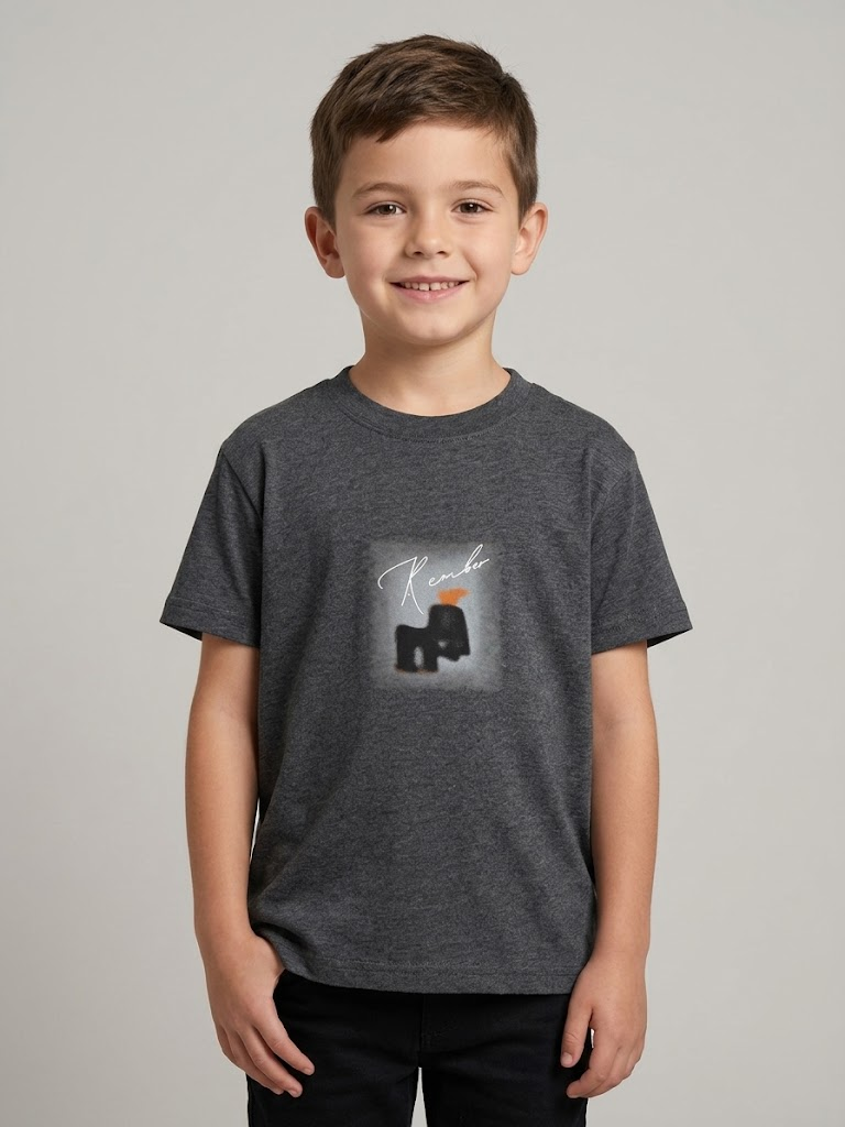 Red Graphic T-shirt For Kids
