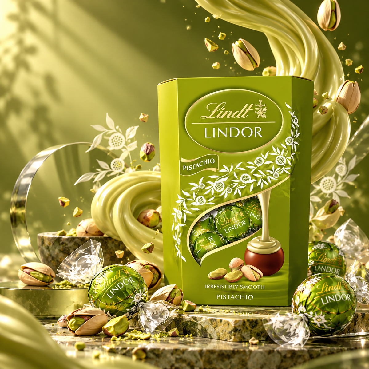 Lindt Lindor Pistachio Chocolate (200g)