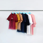 Stone Ruffle Collar Luxury Top image 2
